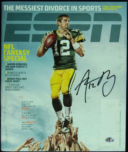 Aaron Rodgers Signed ESPN The Magazine (PSA/DNA)