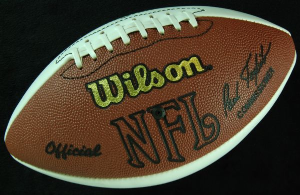 Ray Flaherty Signed HOF Logo Football (PSA/DNA)