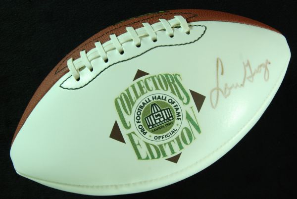 Lou Groza Signed HOF Logo Football (PSA/DNA)