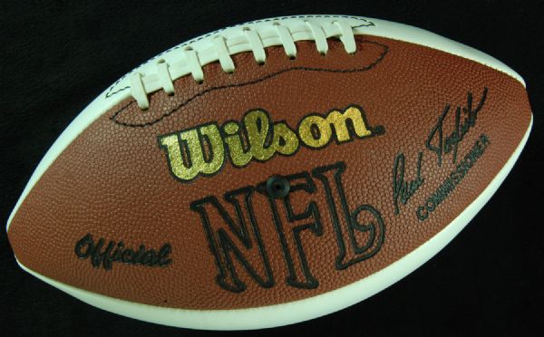 Lou Groza Signed HOF Logo Football (PSA/DNA)