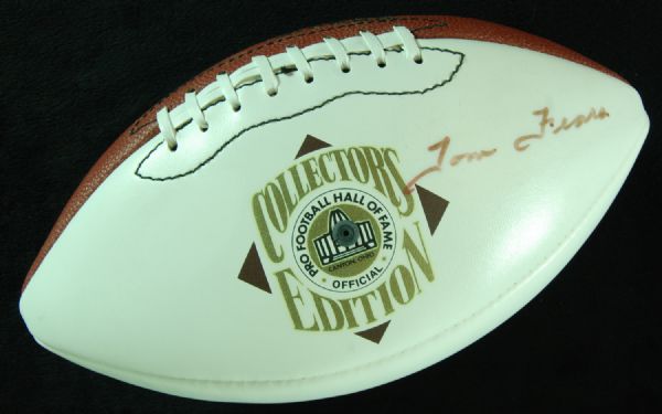 Tom Fears Signed HOF Logo Football (PSA/DNA)