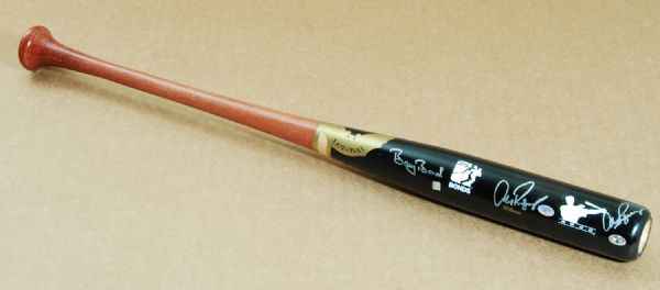 Barry Bonds & Alex Rodriguez Signed SAM Bat (PSA/DNA)