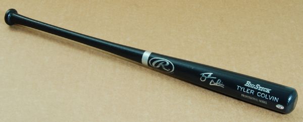 Tyler Colvin Signed Rawlings Bat