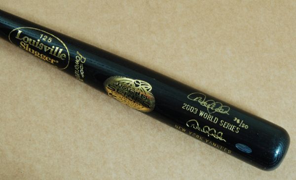 Derek Jeter Signed 2003 World Series Bat (Steiner) (38/50)