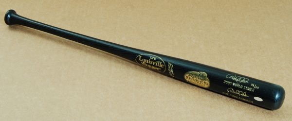 Derek Jeter Signed 2003 World Series Bat (Steiner) (38/50)