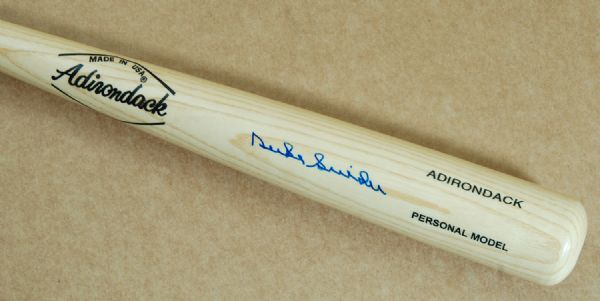 Duke Snider Signed Adirondack Bat (JSA)