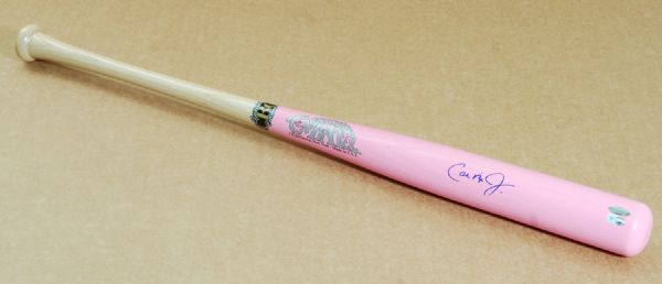 Cal Ripken Signed Cooperstown Pink Bat (Ironclad) (PSA/DNA)