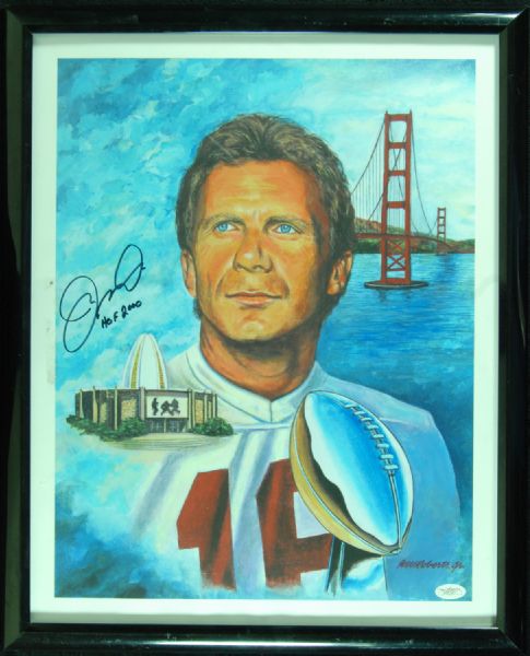 Joe Montana Signed 16x20 Hall of Fame Poster (JSA)