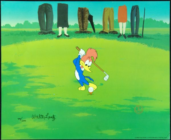 Walter Lantz Signed Woody Woodpecker Animation Cel (PSA/DNA)