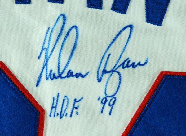 Nolan Ryan Signed 1993 Rangers Throwback Jersey (PSA/DNA)