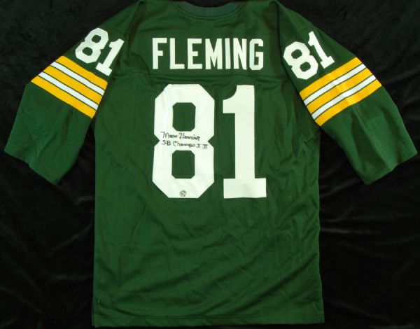 Marv Fleming Signed Packers Throwback Jersey (PSA/DNA)