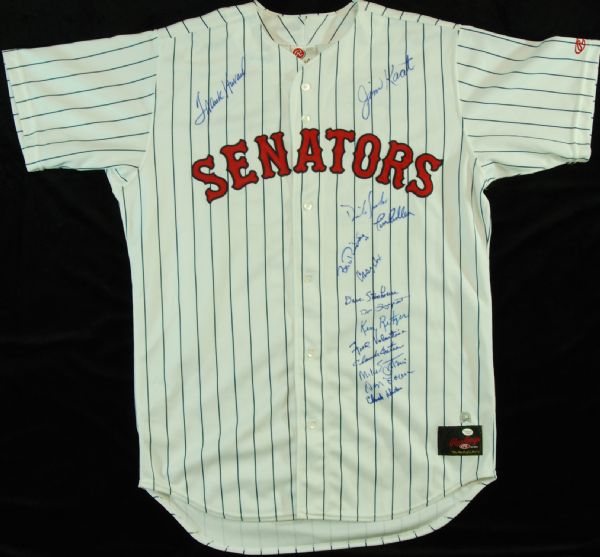 Washington Senators Greats Signed Throwback Jersey (14 Signatures)