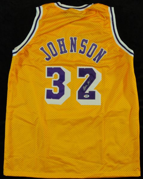 Magic Johnson Signed Lakers Jersey (PSA/DNA)