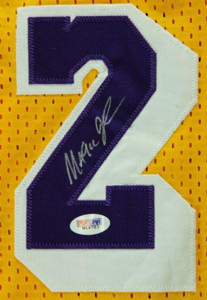 Magic Johnson Signed Lakers Jersey (PSA/DNA)