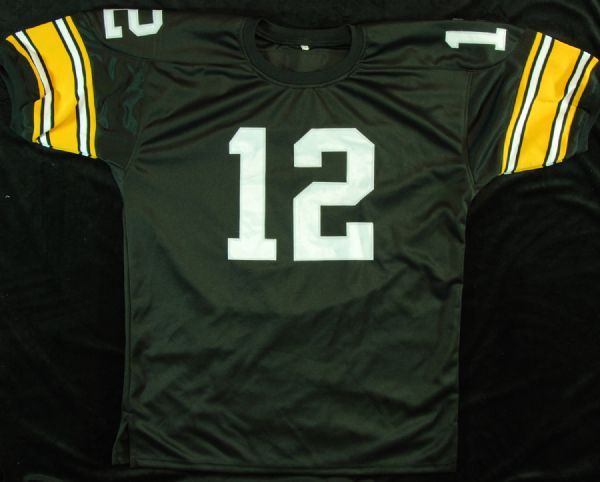 Terry Bradshaw Signed Steelers Stat Jersey (JSA)