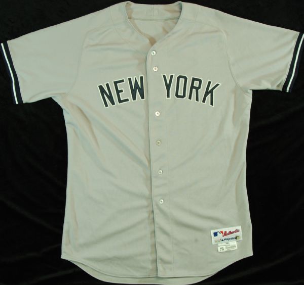 Clay Rapada 2012 ALDS Game-Worn Yankees Gray Jersey (Steiner)