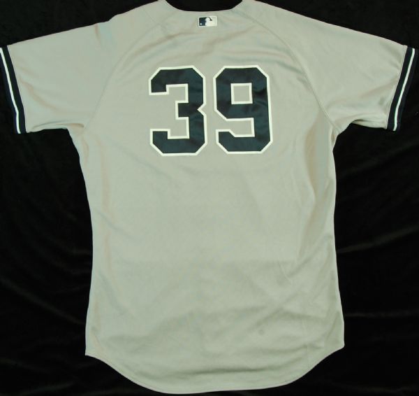 Clay Rapada 2012 ALDS Game-Worn Yankees Gray Jersey (Steiner)