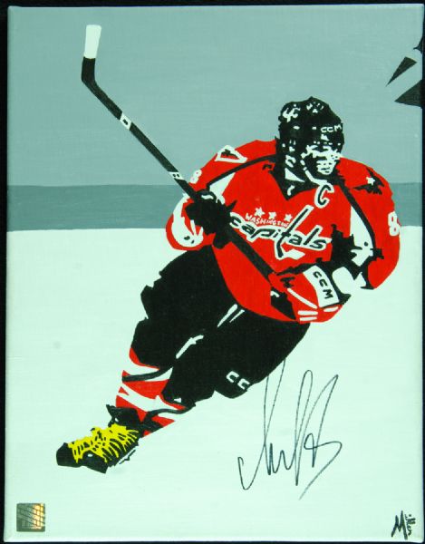 Alex Ovechkin Signed Original Canvas Artwork