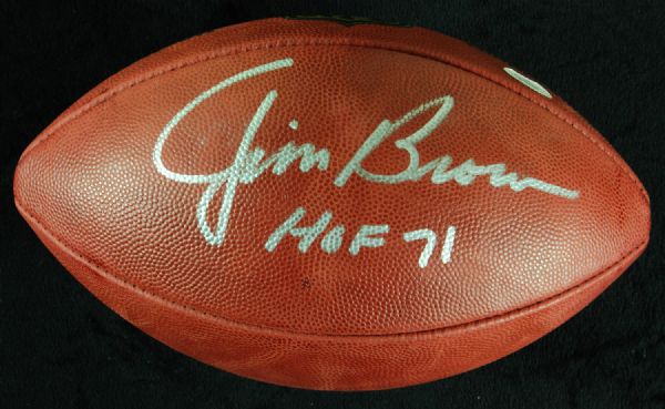 Jim Brown Signed Wilson Football (JSA)