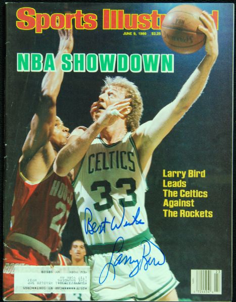 Larry Bird Signed Sports Illustrated (JSA)