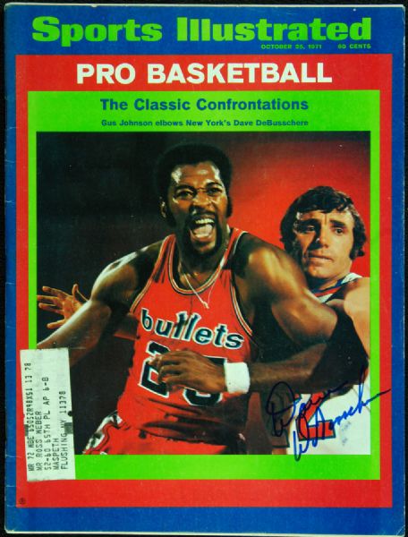 Dave DeBusschere Signed Sports Illustrated (JSA)