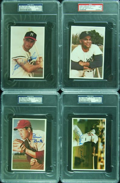 Signed 1982 TCMA Great Players Signed Complete Set (16/20 - All Possible) with Mantle, Williams, DiMaggio