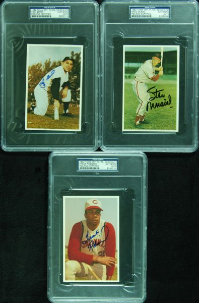 Signed 1982 TCMA Great Players Signed Complete Set (16/20 - All Possible) with Mantle, Williams, DiMaggio