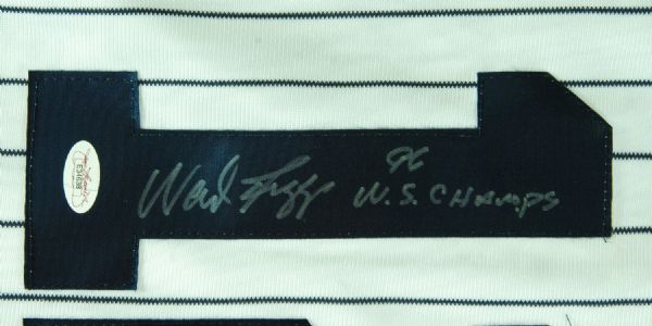 Wade Boggs Signed Yankees Jersey 96 WS Champs (JSA)