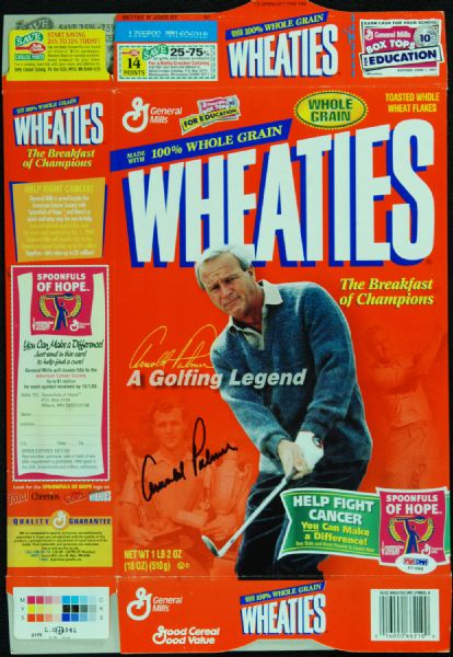 Arnold Palmer Signed Wheaties Box (PSA/DNA)