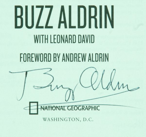 Buzz Aldrin Signed Mission to Mars Book