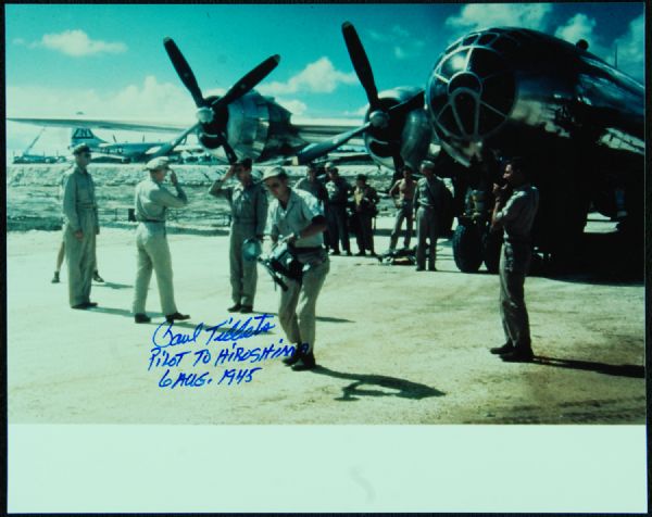 Paul Tibbets Signed Enola Gay Photo (PSA/DNA)