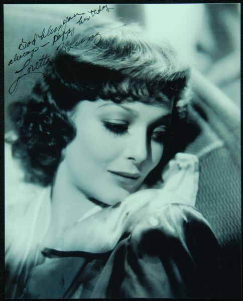 Loretta Young Signed 8x10 Photo