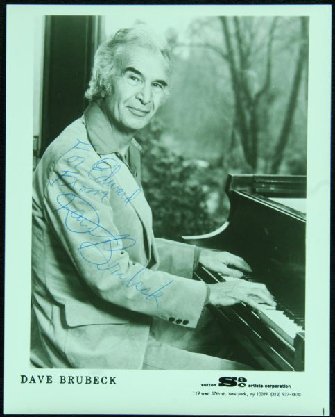 Dave Brubeck Signed 8x10 Photo 