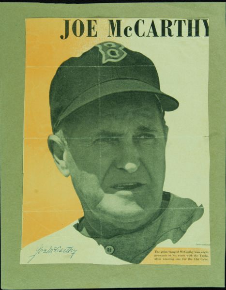 Joe McCarthy Signed Magazine Page