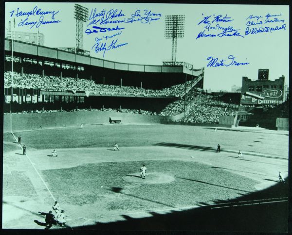 NY Giants Multi-Signed Polo Grounds 16x20 Photo (16 Signatures)