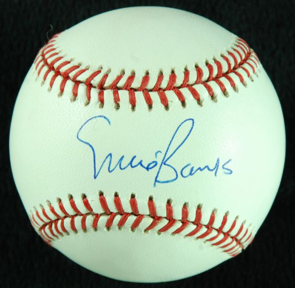 Ernie Banks Single-Signed ONL Baseball