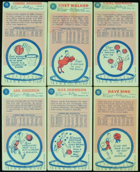 1969-70 Topps Basketball Partial Set (54)