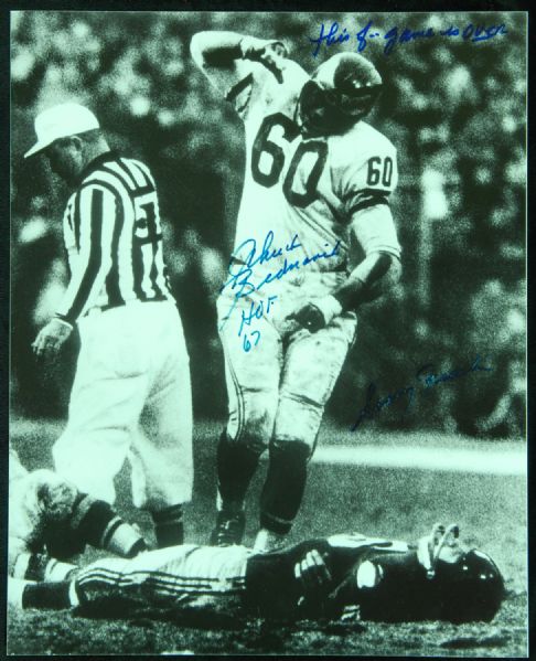 Chuck Bednarik Signed 16x20 Photos (3) This F--- Game Is Over