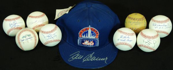 New York Mets Signed Collection (9) with Tom Seaver