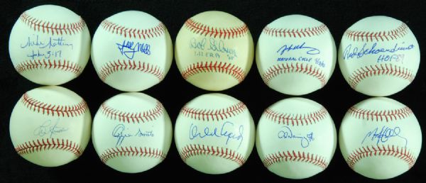 St. Louis Cardinals Single-Signed Baseballs (10) with Gibson, Ozzie Smith