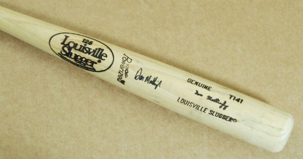 Don Mattingly 1986-89 Signed Game-Used Louisville Slugger Bat (MEARS A5)