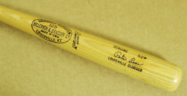 Pete Rose Signed Professional Model Louisville Slugger Bat