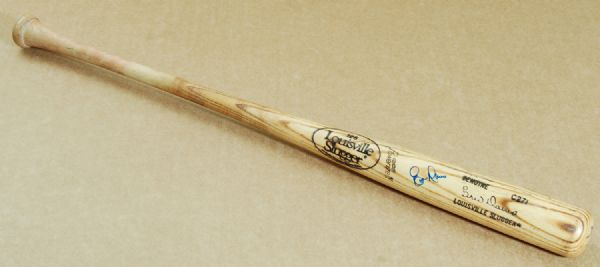 Eric Davis 1985 Game-Used Signed Louisville Slugger Bat