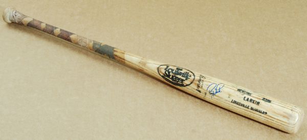 Barry Larkin 1986-89 Game-Used Signed Louisville Slugger Bat