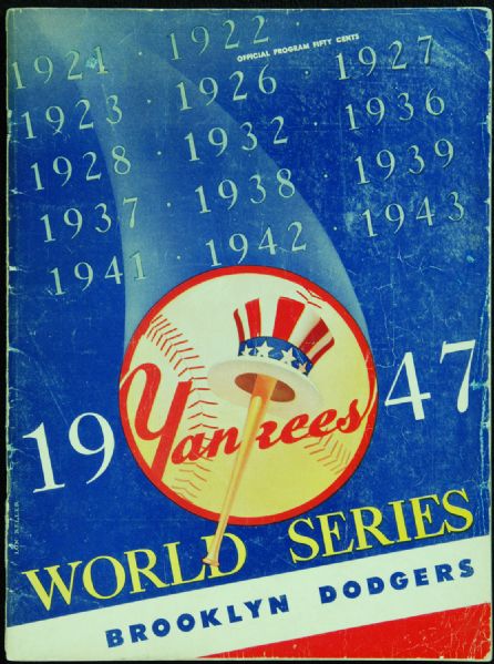 1947 World Series Program (Yankees vs. Dodgers) 