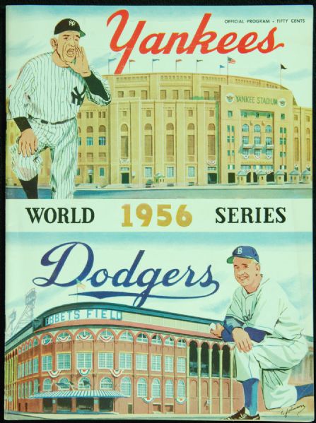 1956 World Series Program (Yankees vs. Dodgers)