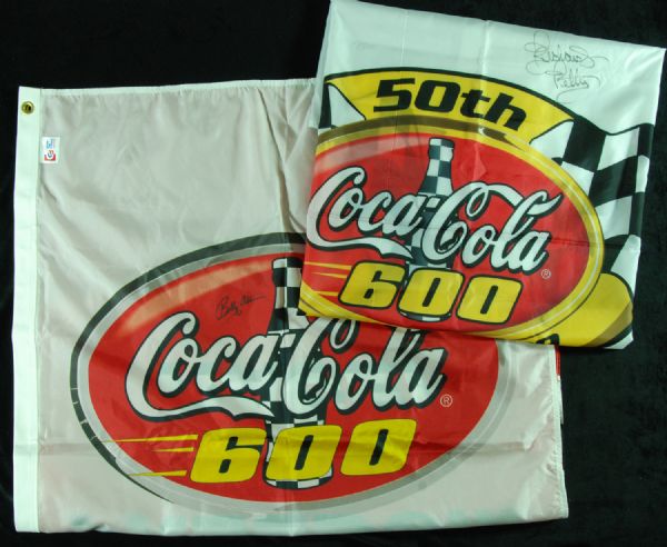 Richard Petty & Bobby Allison Signed Coca-Cola 600 Banners