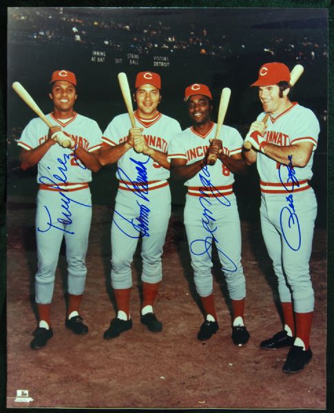 Big Red Machine Signed 16x20 Photo (Morgan, Perez, Bench, Rose)