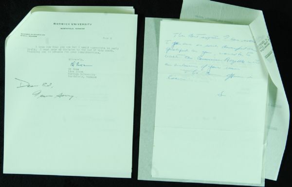 Vince Lombardi Correspondence Letter Collection