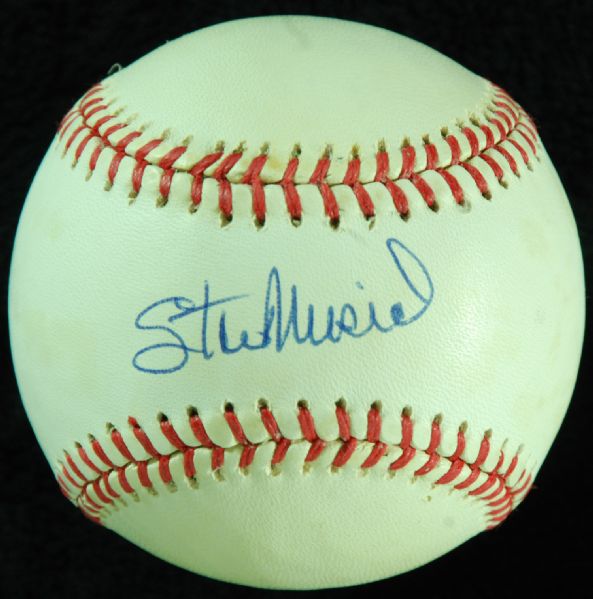 Stan Musial Single-Signed ONL Baseball & Photo (2)